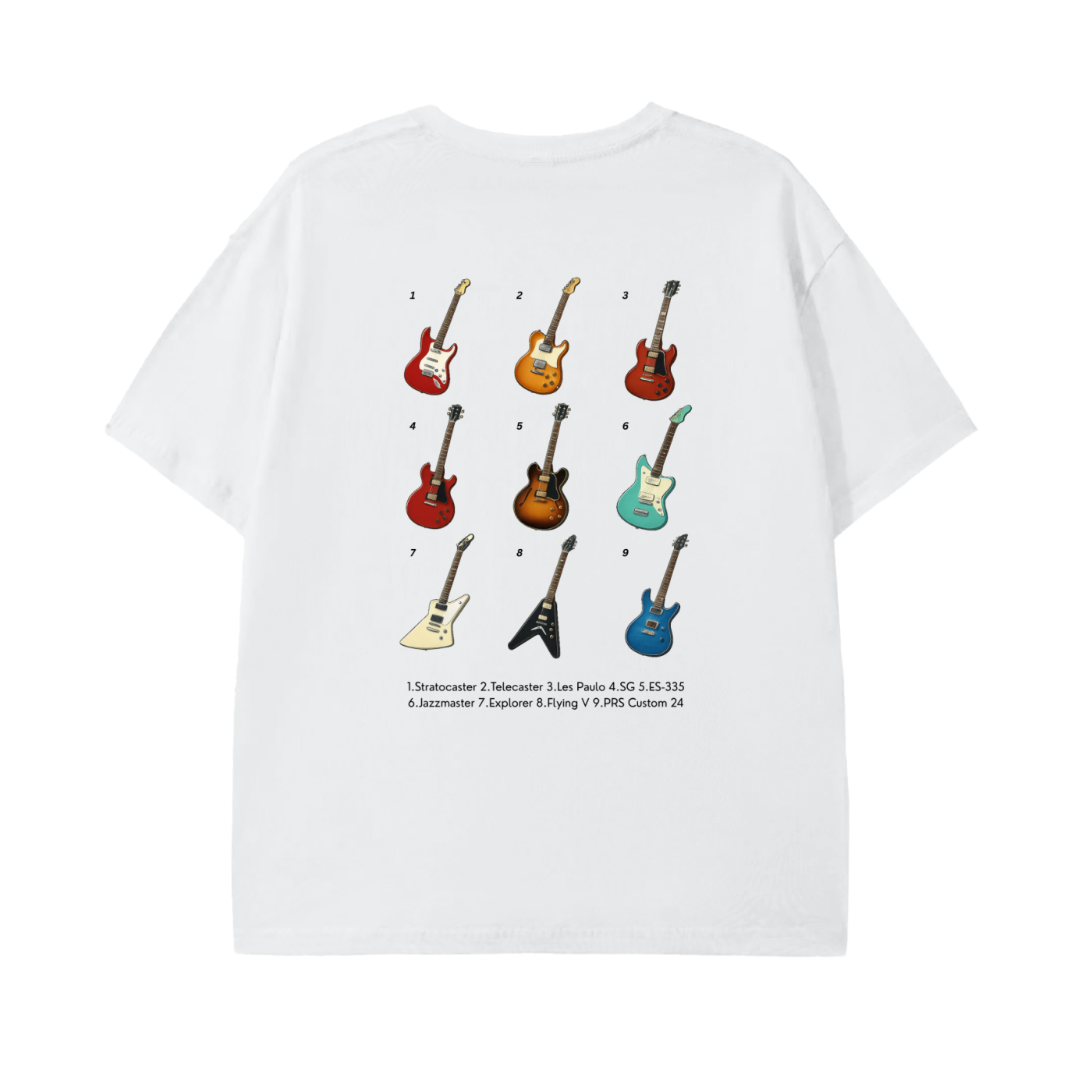Guitars - Pure Cotton Unisex T-Shirt