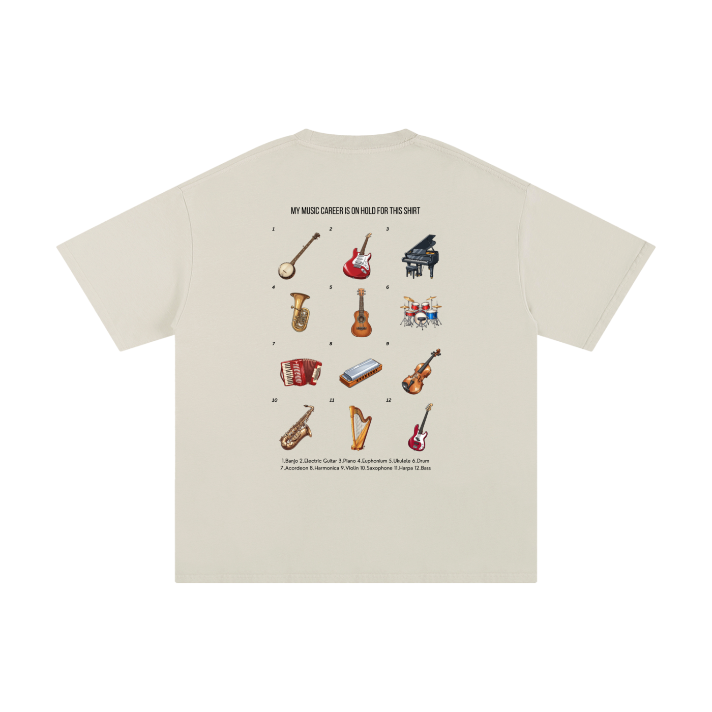Unisex T-shirt - Instruments